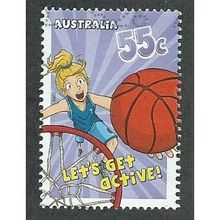 AUS 2009 55c 'LETS GET ACTIVE' FINE USED (EBID34-894)