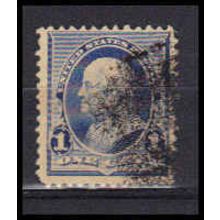 Used 219 1c Benjamin Franklin Barely Clears RA0634