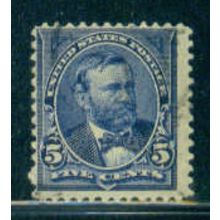 Used 281 5c Ulysses S. Grant Barely Clears M04977
