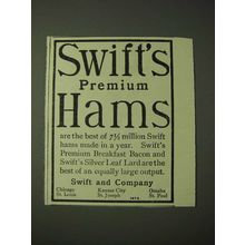 1900 Swift's Premium Hams Ad