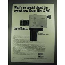 1968 Braun-Nizo S-80 Movie Camera Ad - The Effects