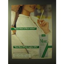 1989 More Cigarettes Ad - Since when