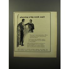 1950 Lord Calvert Whiskey Ad - Planning a big week end?