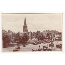 St Paul's Church & Square Bedford Postcard Bedfordshire