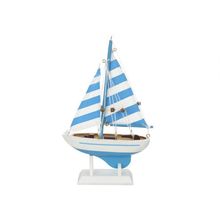Pack Of 2] Wooden Anchors Aweigh Model Sailboat 9""