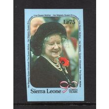 Sierra Leone - 1990 - 90th Birthday of the Queen Mother, Imperf MNH #1