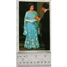 old postcard The Queen in Japan, May 1975 ref2