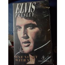 vhs video cassette elvis one night with you