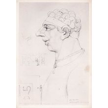 William Blake The Man Who Built The Pyramids Painting Postcard