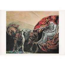 William Blake God Judging Adam Tate Gallery Painting Postcard