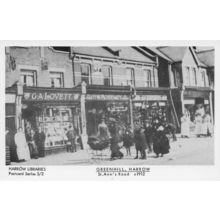 Moseley Cycle Stores Old Bicycle Shop Harrow London Postcard