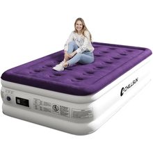 CHILLSUN Twin Air Mattress Inflatable Airbed with Built in Pump, 3 Mins Quick Se