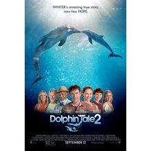 Dolphin Tale 2 (2014)_2 Movie Film Poster Canvas iconic design