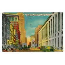 Postcard USA OH Ohio Cincinnati Government & Fountain Squares posted 1946