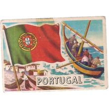 PORTUGAL Flags of the World A&BC card no 47 early 60's =