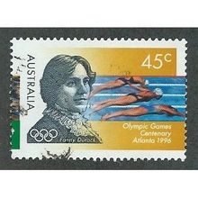 AUS 1996 45c 'OLYMPICS -FANNY DURACK' FINE USED (EBID37-868)
