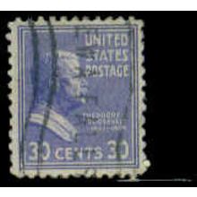Used 830 30c Theodore Roosevelt Fine M08141