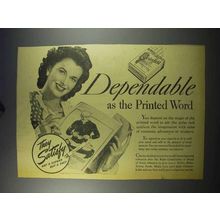 1943 Chesterfield Cigarettes Ad - Dependable
