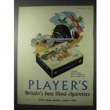 1958 Player's Medium Navy Cut Cigarettes Ad - Best Liked