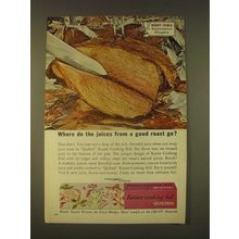 1963 Kaiser Cooking Foil Ad - Where do the juices from a good roast go?