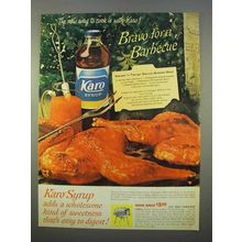 1963 Karo Syrup Ad - Bravo for a Barbecue