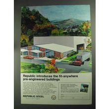 1968 Republic Steel Ad - Fit-Anywhere Pre-Engineered