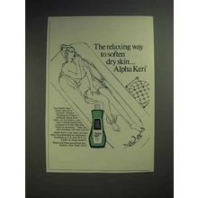 1974 Alpha Keri Bath Oil Ad - Soften Dry Skin
