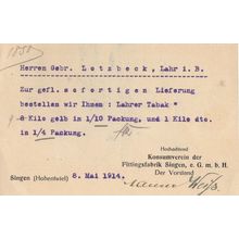 Singen Hohentweil German Volcano Trip WW1 Exploration Postcard