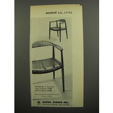 1953 Georg Jensen Chairs Advertisement - Handmade in Denmark