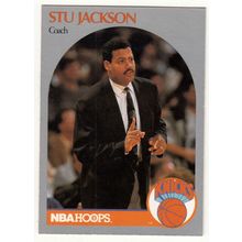 1990-91 Hoops Stu Jackson basketball card #322 - Knicks