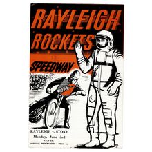 Rayleigh v Stoke 1963 speedway programme