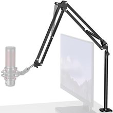 Innogear Desk Mic Stand, 360° Rotatable Overhead Mic Boom Arm Microphone Stands