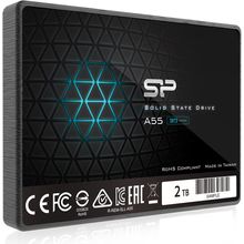Silicon Power 2TB SSD 3D NAND A55 SLC Cache Performance Boost SATA III 2.5" 7Mm