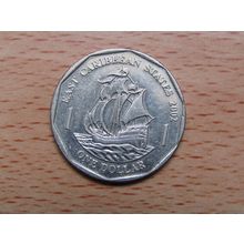 Eastern Caribbean Territories 2002 $1 Dollar Coin