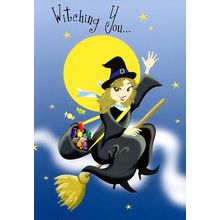 Witching You... - Halloween Greeting Card - 1516