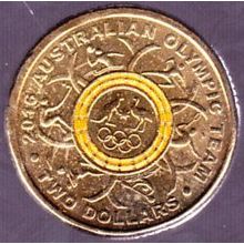 2016 Australia 2 Dollars coin Australian Olympic Team - Yellow