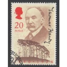 LOT#449 – GB QEII 1990 “THOMAS HARDY 150th BIRTH ANNIV” STAMP SET FDI, FINE USED