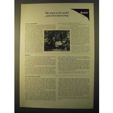 1970 Kodak Ad - Organic Chemicals, Infrared Aero Film