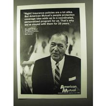1971 American Mutual Ad - Insurance Policies Are Alike