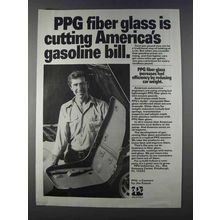 1980 PPG Fiber Glass Ad - Cutting Gasoline Bill