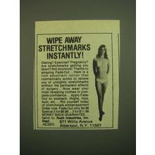 1980 Rush Industries Fade-Out Lotion Ad - Wipe Away Stretchmarks Instantly