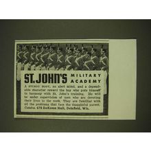 1938 St. John's Military Academy Ad
