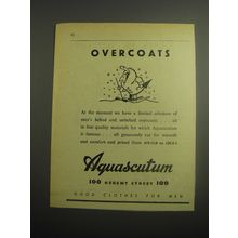 1948 Aquascutum Overcoats Ad