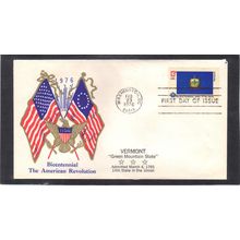 FDC Boerger Cachets 1646 13c Vermont (Cachet-U/A) CV00701