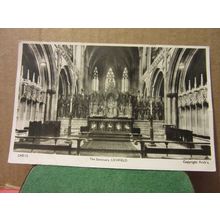 THE SANCTUARY, LICHFIELD CATHEDRAL .unused postcard RP by Frith & Co /