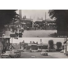 Hale Manchester Train Railway Station Real Photo Postcard