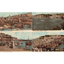Brixham Devon Fishing Boats 4x 1970s Postcards