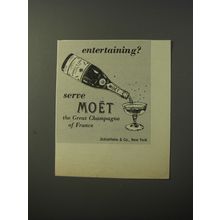 1953 Moet Champagne Ad - Entertaining?