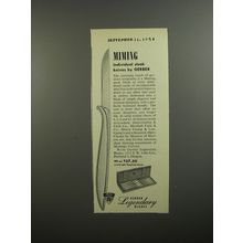 1954 Gerber Miming Steak Knives Ad - Miming individual steak knives by Gerber