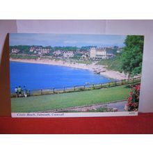 CASTLE BEACH, FALMOUTH, CORNWALL unused postcard by Harvey Barton =